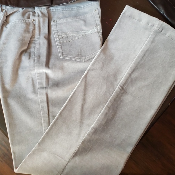 WHBM BRUSHED VELVET PANTS WORN ONCE - Picture 3 of 7